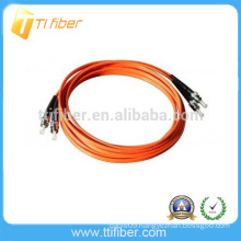 ST - PC - ST MM Duplex Fiber Optic Patch Cord